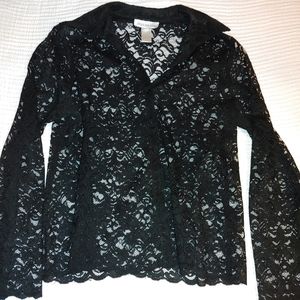 Lace Over Shirt